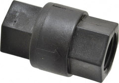 Specialty Mfr - 3/4" Polypropylene Check Valve - Inline, FNPT x FNPT, 125 WOG - USA Tool & Supply