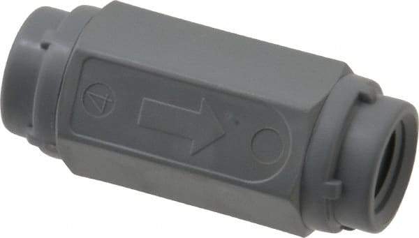 Specialty Mfr - 1/4" PVC Check Valve - Inline, FNPT x FNPT, 125 WOG - USA Tool & Supply