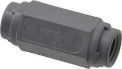Specialty Mfr - 1/4" PVC Check Valve - Inline, FNPT x FNPT, 125 WOG - USA Tool & Supply