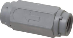 Specialty Mfr - 1/4" PVC Check Valve - Inline, FNPT x FNPT, 125 WOG - USA Tool & Supply