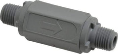 Specialty Mfr - 1/4" PVC Check Valve - Inline, MNPT x MNPT, 125 WOG - USA Tool & Supply