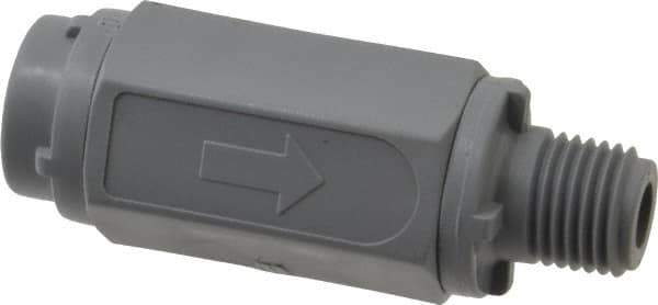 Specialty Mfr - 1/4" PVC Check Valve - Inline, MNPT x FNPT, 125 WOG - USA Tool & Supply