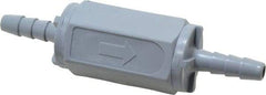 Specialty Mfr - 1/4" PVC Check Valve - Inline, Barb x Barb, 125 WOG - USA Tool & Supply