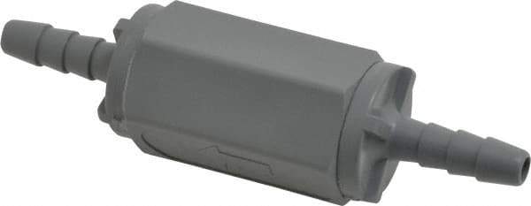 Specialty Mfr - 1/4" PVC Check Valve - Inline, Barb x Barb, 125 WOG - USA Tool & Supply