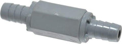 Specialty Mfr - 1/2" PVC Check Valve - Inline, Barb x Barb, 125 WOG - USA Tool & Supply