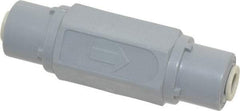 Specialty Mfr - 1/4" PVC Check Valve - Inline, Push To Connect x Push To Connect, 125 WOG - USA Tool & Supply