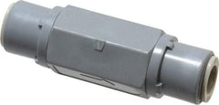 Specialty Mfr - 3/8" PVC Check Valve - Inline, Push To Connect x Push To Connect, 125 WOG - USA Tool & Supply