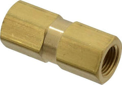 Specialty Mfr - 1/8" Brass Check Valve - Inline, FNPT x FNPT, 500 WOG - USA Tool & Supply