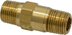 Specialty Mfr - 1/8" Brass Check Valve - Inline, MNPT x MNPT, 500 WOG - USA Tool & Supply