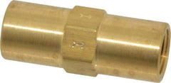 Specialty Mfr - 1/4" Brass Check Valve - Inline, FNPT x FNPT, 500 WOG - USA Tool & Supply