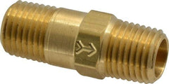 Specialty Mfr - 1/4" Brass Check Valve - Inline, MNPT x MNPT, 500 WOG - USA Tool & Supply