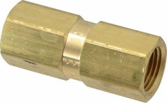 Specialty Mfr - 1/2" Brass Check Valve - Inline, FNPT x FNPT, 500 WOG - USA Tool & Supply