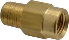 Specialty Mfr - 1/4" Brass Check Valve - Inline, FNPT x MNPT, 500 WOG - USA Tool & Supply