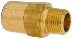 Specialty Mfr - 3/8" Brass Check Valve - Inline, FNPT x MNPT, 500 WOG - USA Tool & Supply