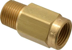 Specialty Mfr - 1/2" Brass Check Valve - Inline, FNPT x MNPT, 500 WOG - USA Tool & Supply
