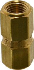 Specialty Mfr - 1/4" Brass Check Valve - Inline, FNPT x FNPT, 1,200 WOG - USA Tool & Supply