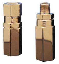 Specialty Mfr - 3/8" Brass Check Valve - Inline, FNPT x MNPT, 3,000 WOG - USA Tool & Supply