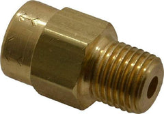 Specialty Mfr - 1/4" Brass Check Valve - Inline, MNPT x FNPT, 2,500 WOG - USA Tool & Supply