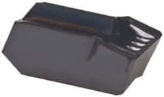 Iscar - 808GIMY Grade IC908, 8mm Cutting Width Carbide Grooving Insert - 4.8mm Max Depth of Cut, Neutral, 0.8mm Corner Radius, TiAlN Finish - USA Tool & Supply