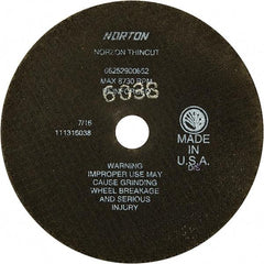 Norton - 7" Ceramic Cutoff Wheel - 1/16" Thick, 7/8" Arbor - USA Tool & Supply