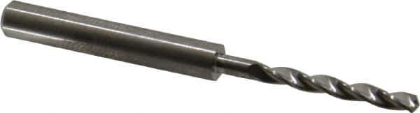 M.A. Ford - 3.2mm 150° Solid Carbide Jobber Drill - Bright Finish, Right Hand Cut, Parabolic Flute, Straight Shank, 66mm OAL, Standard Point - USA Tool & Supply