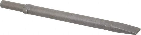 Ingersoll-Rand - 1" Head Width, 12" OAL, Flat Chisel - Round Drive, Round Shank, Steel - USA Tool & Supply