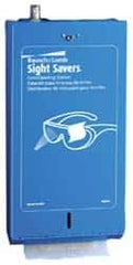 Bausch & Lomb - 8-3/4 Inch Wide x 17-1/2 Inch High x 3-1/2 Inch Deep, Metal Lens Cleaning Station - 1 16 Ounce Capacity Pump, 1,520 Towelettes, Permanent Station - USA Tool & Supply