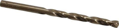 Hertel - 15/64" 135° Cobalt Jobber Drill - Oxide/Gold Finish, Right Hand Cut, Spiral Flute, Straight Shank, 3-7/8" OAL, Split Point - USA Tool & Supply