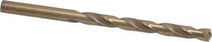 Hertel - Letter E (1/4) 135° Cobalt Jobber Drill - Oxide/Gold Finish, Right Hand Cut, Spiral Flute, Straight Shank, 4" OAL, Split Point - USA Tool & Supply