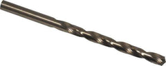 Hertel - Letter C 135° Cobalt Jobber Drill - Oxide/Gold Finish, Right Hand Cut, Spiral Flute, Straight Shank, 4" OAL, Split Point - USA Tool & Supply