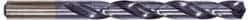Hertel - 1/2" 135° Cobalt Jobber Drill - TiAlN Finish, Right Hand Cut, Spiral Flute, Straight Shank, 6" OAL, Split Point - USA Tool & Supply