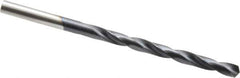 Hertel - #7 135° Cobalt Jobber Drill - TiAlN Finish, Right Hand Cut, Spiral Flute, Straight Shank, 3-5/8" OAL, Split Point - USA Tool & Supply
