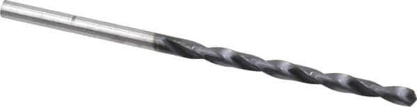 Hertel - #31 135° Cobalt Jobber Drill - TiAlN Finish, Right Hand Cut, Spiral Flute, Straight Shank, 2-3/4" OAL, Split Point - USA Tool & Supply