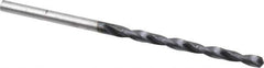 Hertel - #31 135° Cobalt Jobber Drill - TiAlN Finish, Right Hand Cut, Spiral Flute, Straight Shank, 2-3/4" OAL, Split Point - USA Tool & Supply
