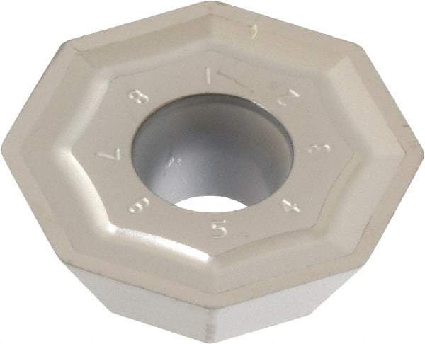 Kennametal - OFKT64 LN Grade KC410M Carbide Milling Insert - TiB2 Finish, 0.236" Thick, 0.736" Inscribed Circle, 1.2mm Corner Radius - USA Tool & Supply