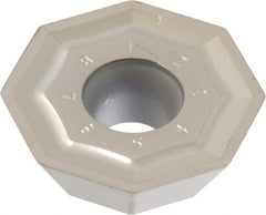 Kennametal - OFKT64 LN Grade KC410M Carbide Milling Insert - TiB2 Finish, 0.236" Thick, 0.736" Inscribed Circle, 1.2mm Corner Radius - USA Tool & Supply