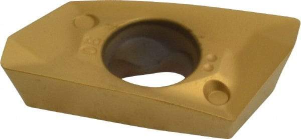 Kennametal - EP1808 HD Grade KC725M Carbide Milling Insert - TiN/TiCN/TiN Finish, 0.217" Thick, 0.8mm Corner Radius - USA Tool & Supply