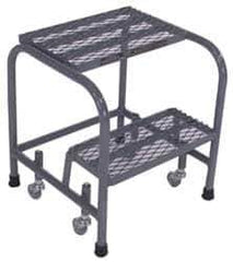 Cotterman - 20" 2 Step Ladder - 350 Lb Capacity, 20" Platform Height, 18" Base Width x 19" Depth, Grip Strut - USA Tool & Supply