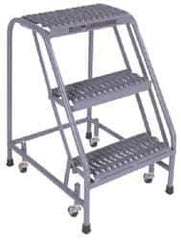 Cotterman - 40" 4 Step Ladder - 350 Lb Capacity, 40" Platform Height, 30" Base Width x 31" Depth, Grip Strut - USA Tool & Supply