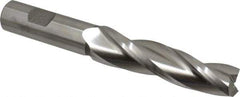 Made in USA - 1° Taper Angle per Side, 3/4" Small End Diam, 3-1/4" LOC, High Speed Steel 3 Flute Tapered Square End Mill - 5-3/4" OAL, 3/4" Shank Diam, Spiral Flute - USA Tool & Supply