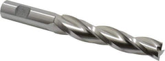 Made in USA - 1° Taper Angle per Side, 3/4" Small End Diam, 4-1/4" LOC, High Speed Steel 3 Flute Tapered Square End Mill - 6-3/4" OAL, 3/4" Shank Diam - USA Tool & Supply