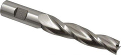 Made in USA - 1.5° Taper Angle per Side, 5/8" Small End Diam, 3-1/4" LOC, High Speed Steel 3 Flute Tapered Square End Mill - 5-1/2" OAL, 3/4" Shank Diam, Spiral Flute - USA Tool & Supply