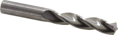 Kennametal - 5/8" 130° Solid Carbide Jobber Drill - Bright Finish, Right Hand Cut, Spiral Flute, Straight Shank, 5.24" OAL, Standard Point - USA Tool & Supply
