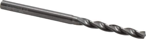 Kennametal - 11/64" 130° Solid Carbide Jobber Drill - Bright Finish, Right Hand Cut, Spiral Flute, Straight Shank, 2.91" OAL, Standard Point - USA Tool & Supply