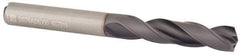 Kennametal - 8mm 140° Spiral Flute Solid Carbide Screw Machine Drill Bit - Multilayer TiAlN Finish, Right Hand Cut, 41mm Flute Length, 79mm OAL, Standard Point, Straight Shank, Through Coolant - USA Tool & Supply