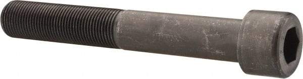 Value Collection - 1-12 UNF Hex Socket Drive, Socket Cap Screw - Alloy Steel, Black Oxide Finish, Partially Threaded, 7" Length Under Head - USA Tool & Supply