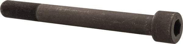 Value Collection - 1-1/4 - 12 UNF Hex Socket Drive, Socket Cap Screw - Alloy Steel, Black Oxide Finish, Partially Threaded, 12" Length Under Head - USA Tool & Supply