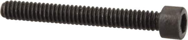 Value Collection - #1-64 UNC Hex Socket Drive, Socket Cap Screw - Alloy Steel, Black Oxide Finish, Fully Threaded, 5/8" Length Under Head - USA Tool & Supply