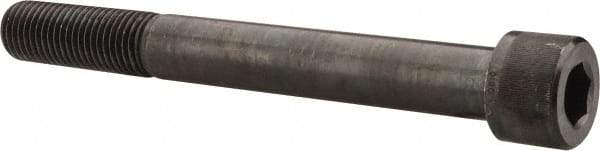 Value Collection - 1-3/8 - 6 UNC Hex Socket Drive, Socket Cap Screw - Alloy Steel, Black Oxide Finish, Partially Threaded, 12" Length Under Head - USA Tool & Supply