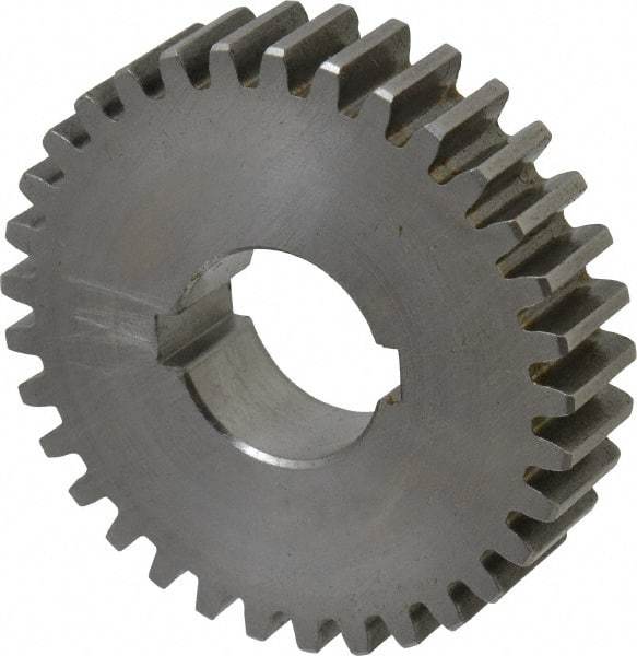 Browning - 16 Pitch, 2-1/16" Pitch Diam, 2.18" OD, 33 Tooth Change Gear - 1/2" Face Width, 3/4" Bore Diam, 14.5° Pressure Angle, Steel - USA Tool & Supply